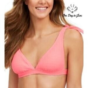 Jessica Simpson Smocked Bikini Top Size M